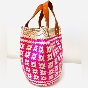Handmade Round basket bag